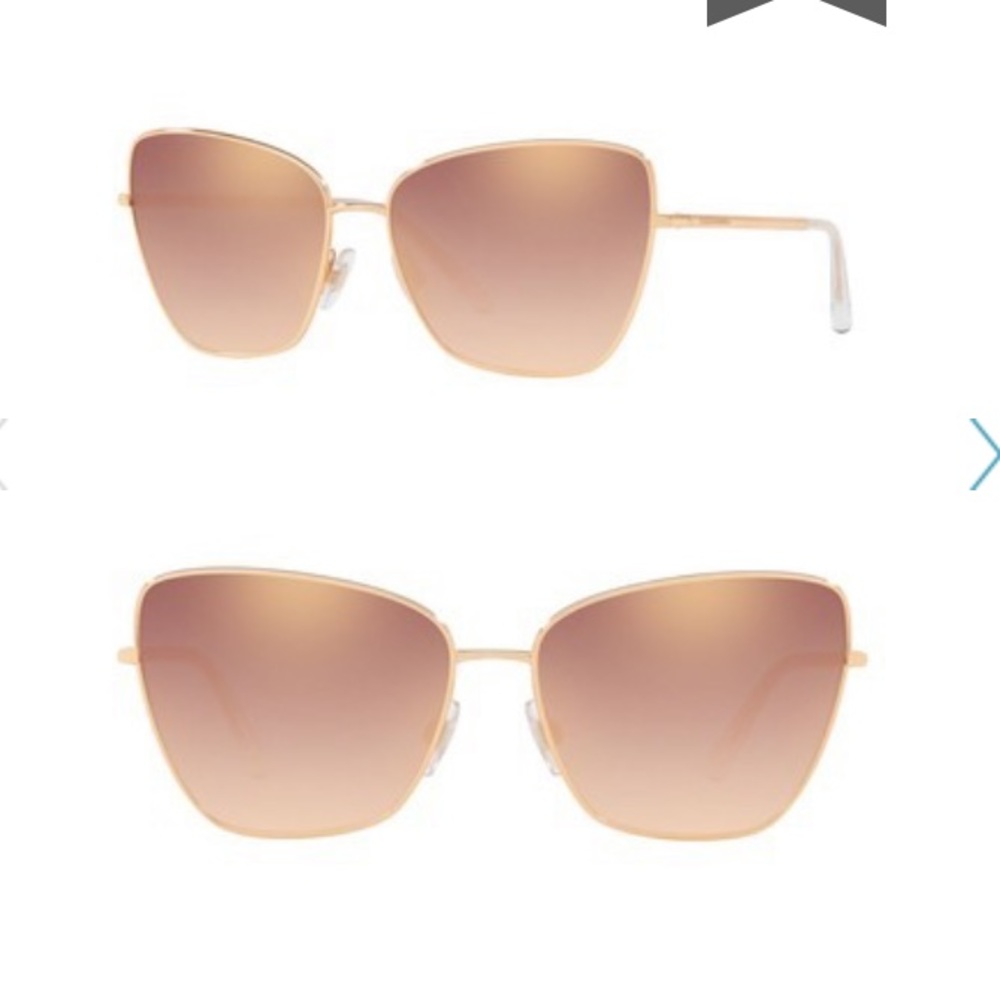 DOLCE & GABBANA ROSE GOLD OVERSIZED SUNGLASSES
